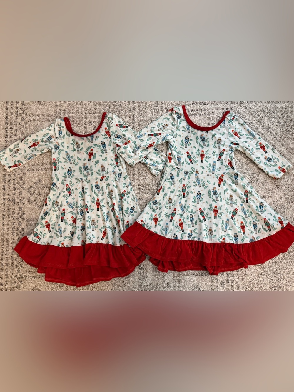 Free Birdees Bamboo Twirling Dress Set of 2  Sz 2T Nutcracker Print